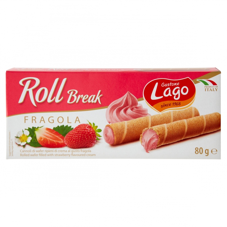 GASTONE LAGO ROLL BREAK FRAGOLA 80 G
