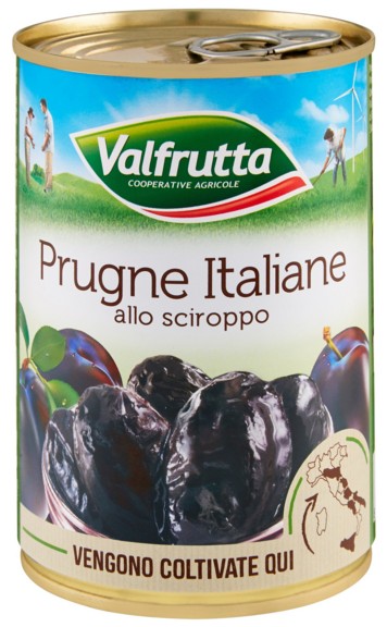 VALFRUTTA PRUGNE ITALIANE ALLO SCIROPPO 425 G