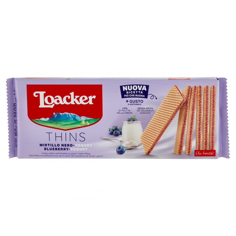 LOACKER SPECIALITY WAFER MIRTILLO NERO-YOGURT 150 G