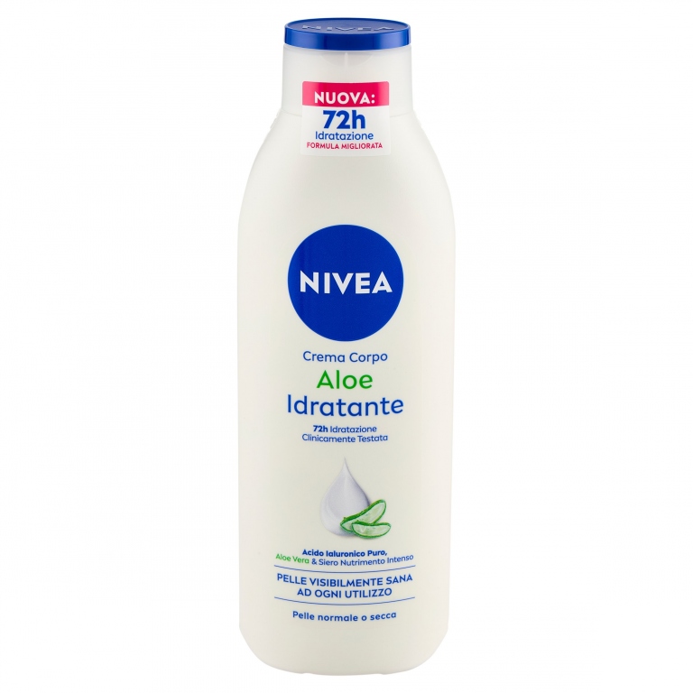 NIVEA CREMA CORPO ALOE IDRATANTE 48 H SIERO IDRATAZIONE INTENSA E ALOE VERA 250 ML