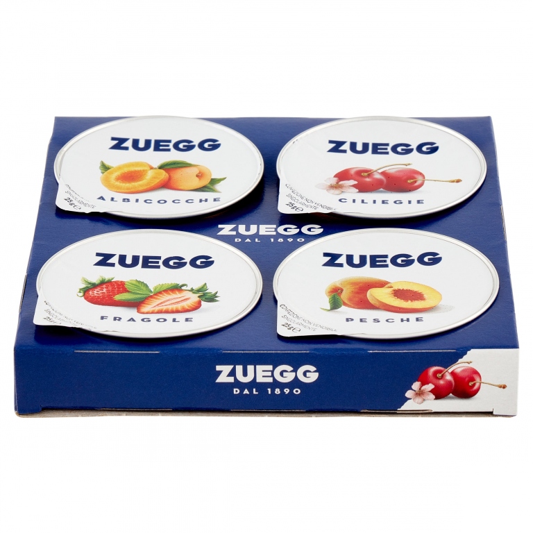 ZUEGG I FRUTTETI DI OSWALD ZUEGG ALBICOCCHE, CILIEGIE, FRAGOLE, PESCHE 4 X 25 G