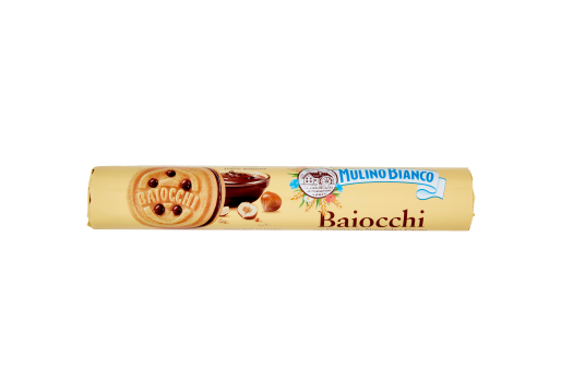 MULINO BIANCO BAIOCCHI CON CREMA ALLA NOCCIOLA E CACAO 168 G