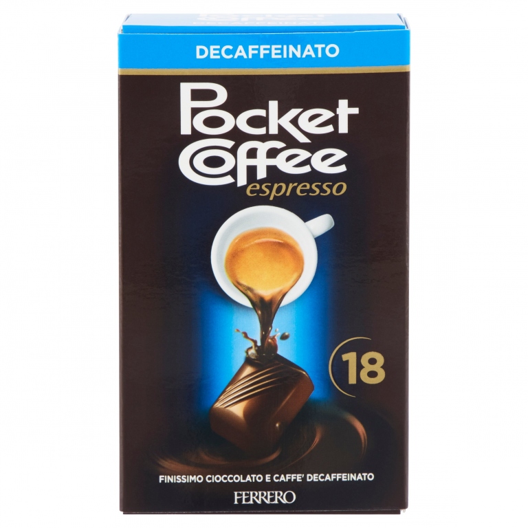 POCKET COFFEE ESPRESSO DECAFFEINATO 18 PEZZI 225 G