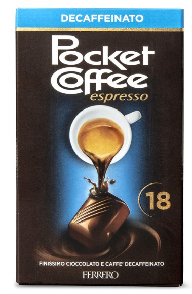 POCKET COFFEE ESPRESSO DECAFFEINATO 18 PEZZI 225 G