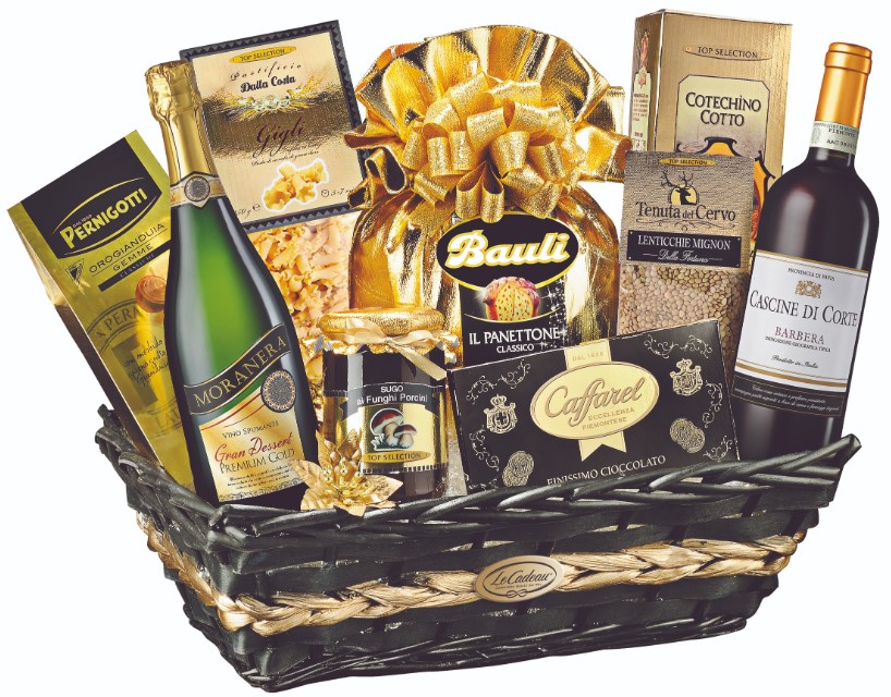CESTO LE CADEAU ORO NERO X11 PZ