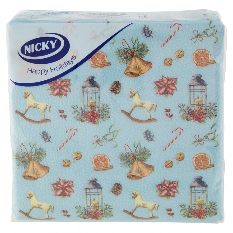 TOV.NICKY NATALE HAPPY CHRISTMAS PZ.40 33X33 C.M.