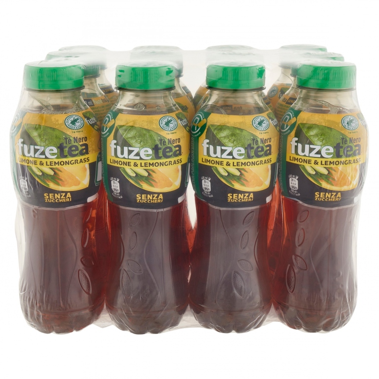 FUZETEA, TE SENZA ZUCCHERI AL LIMONE CON NOTA DI LEMONGRASS 400ML X 12 (PET)