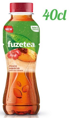 FUZETEA, TE SENZA ZUCCHERI ALLA PESCA CON NOTA DI ROSA 400ML X 12 (PET)