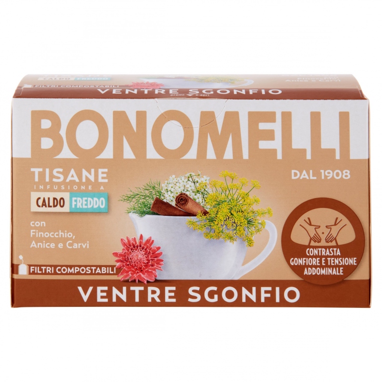 BONOMELLI TISANE VENTRE SGONFIO 16 FILTRI 32 G