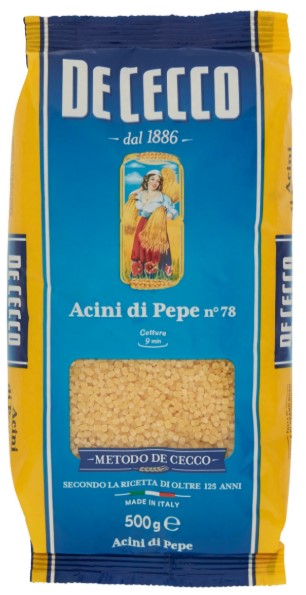 PASTINA DE CECCO N.78 ACINI PEPE G500             