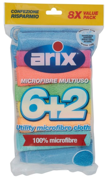 ARIX MICROFIBRE MULTIUSO 6+2 8 PZ