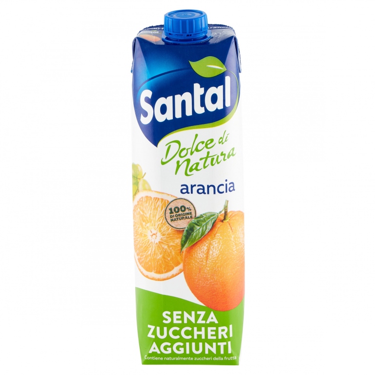 SANTAL DOLCE DI NATURA ARANCIA SENZA ZUCCHERI AGGIUNTI 1000 ML