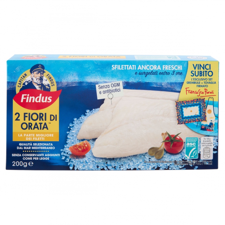 FINDUS 2 FIORI DI ORATA 200 G