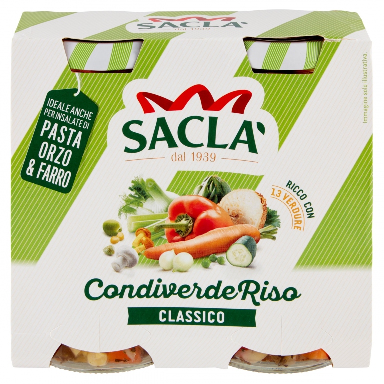 SACLA CONDIVERDE RISO CLASSICO 2 X 290 G