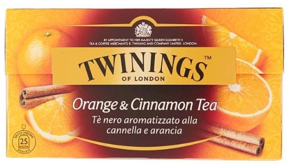 TWININGS ORANGE & CINNAMON TEA 25 X 2 G