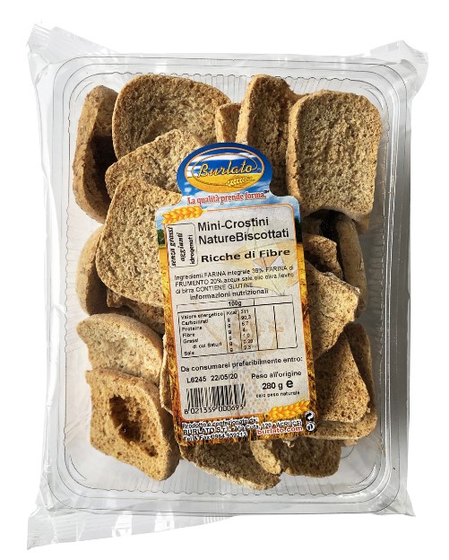 MINI CROSTINI NATUREBISCOTTATI BURLATO G280