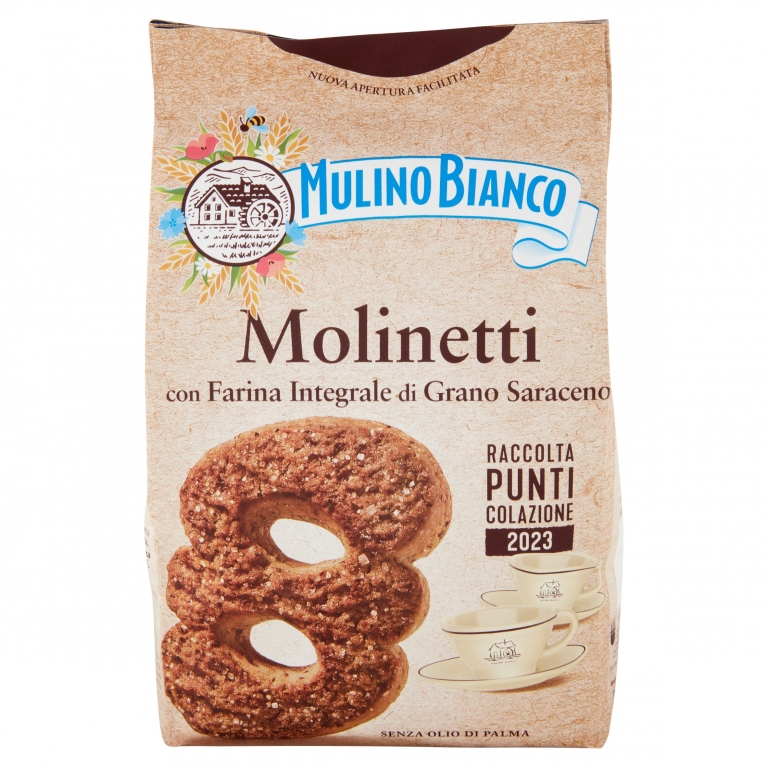 MULINO BIANCO MOLINETTI CON FARINA INTEGRALE DI GRANO SARACENO 350G