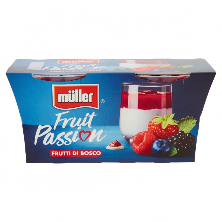 MULLER FRUIT PASSION FRUTTI DI BOSCO 2 X 125 G