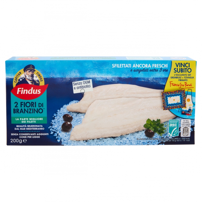 FINDUS 2 FIORI DI BRANZINO 200 G