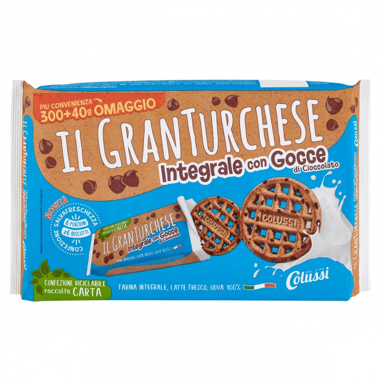 BISC.GRAN TURCHESE INTEGR.C/GOCCE GR.340          