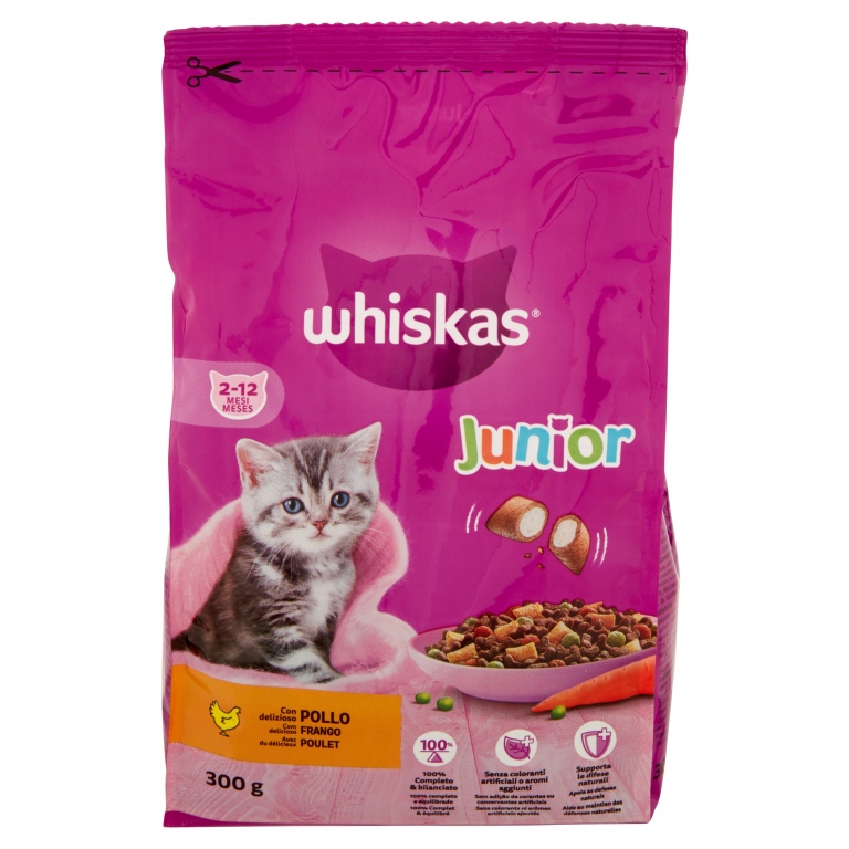 WHISKAS CROCC.JUNIOR C/POLLO GR.300