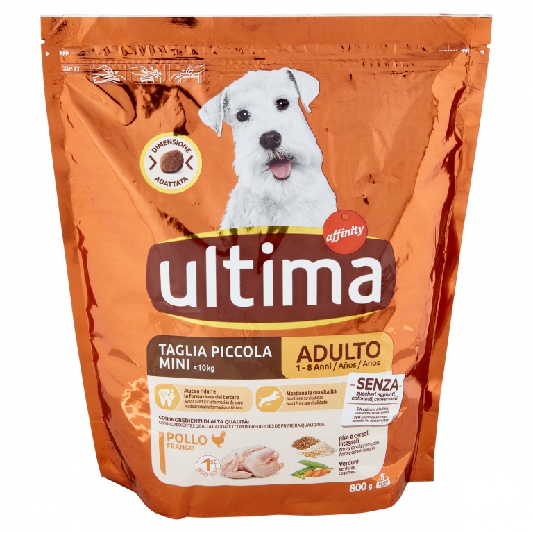 ULTIMA DOG MINI 1-10 KG ADULT 1-8 ANNI POLLO 800 G