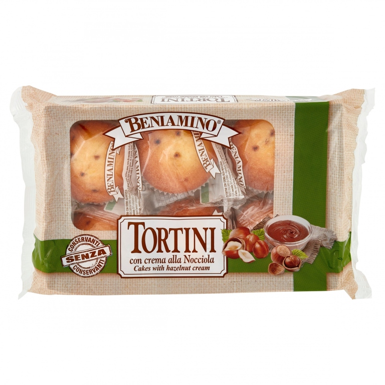 BENIAMINO TORTINI CON CREMA ALLA NOCCIOLA 6 X 41,7 G