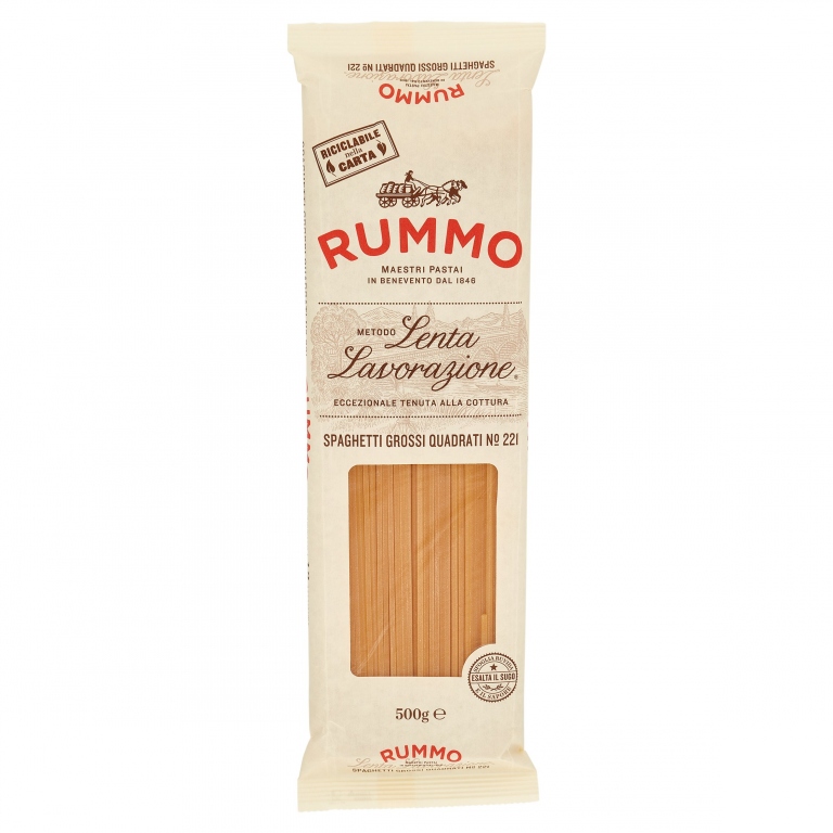 PASTA RUMMO N.221 SPAGH.GROSSI QUADR.GR.500       
