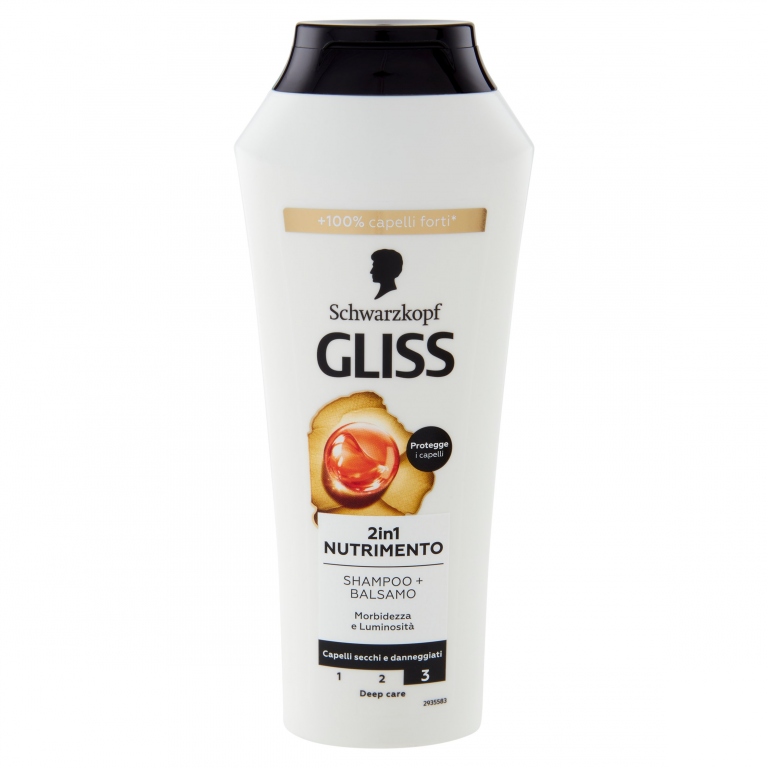 SHAMPOO GLISS 2IN1 ML.250 NUTRIMENTO