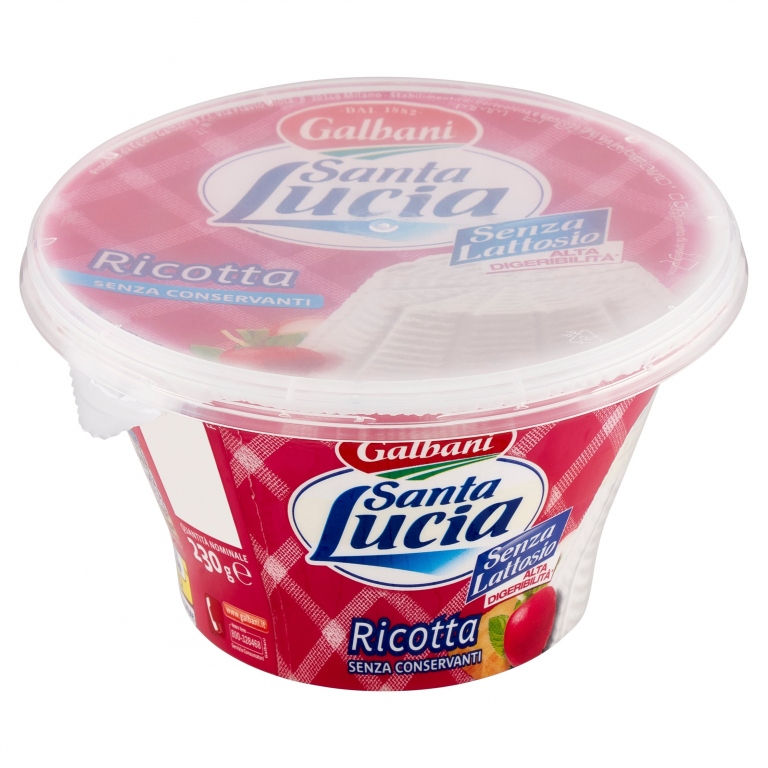 GALBANI SANTA LUCIA SENZA LATTOSIO RICOTTA 230 GR.