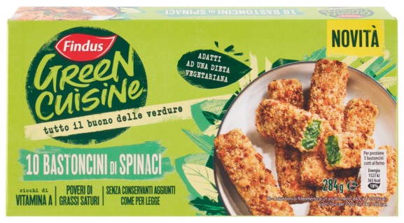 10 BASTONCINI DI SPINACI FINDUS G284