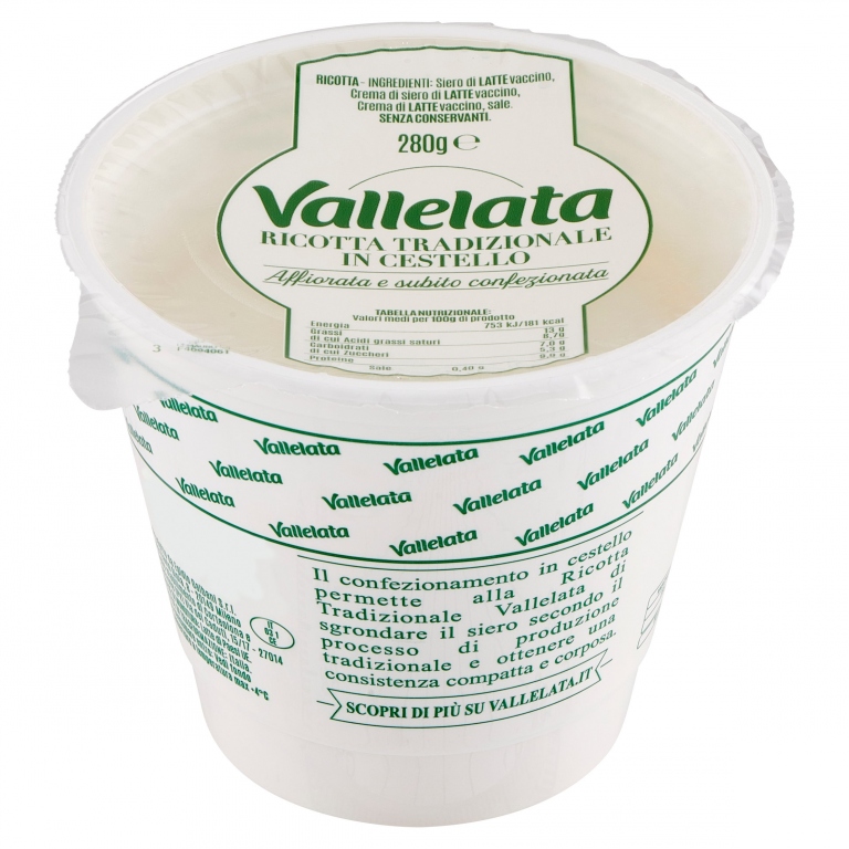 VALLELATA RICOTTA CON CESTELLO 280 G