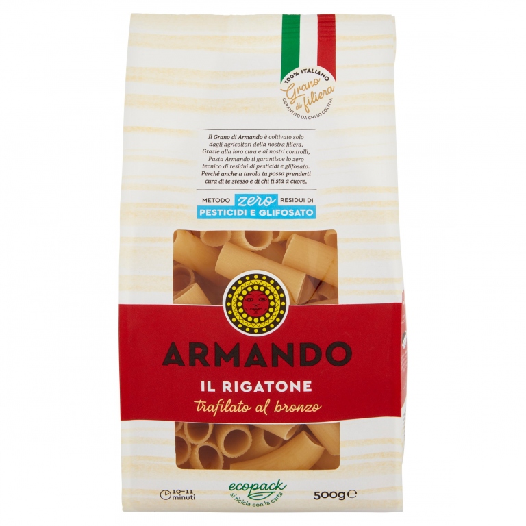 PASTA ARMANDO IL RIGATONE TRAFILATO AL BRONZO GR.500