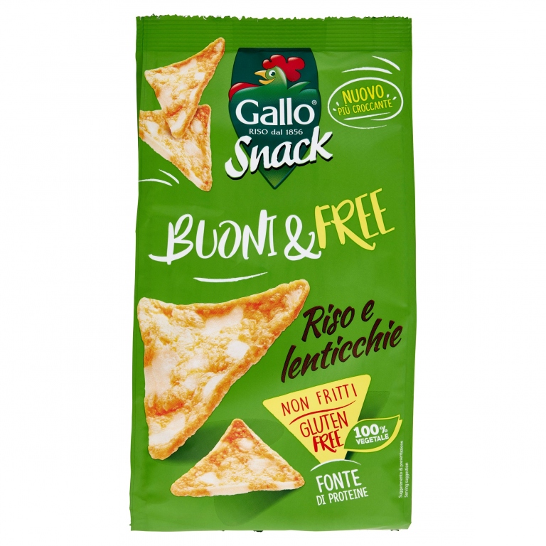 GALLO SNACK BUONI & FREE RISO E LENTICC                HIE 80 G