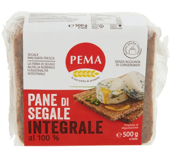 PANE DI SEGALE PEMA INTEGRALE GR.500              