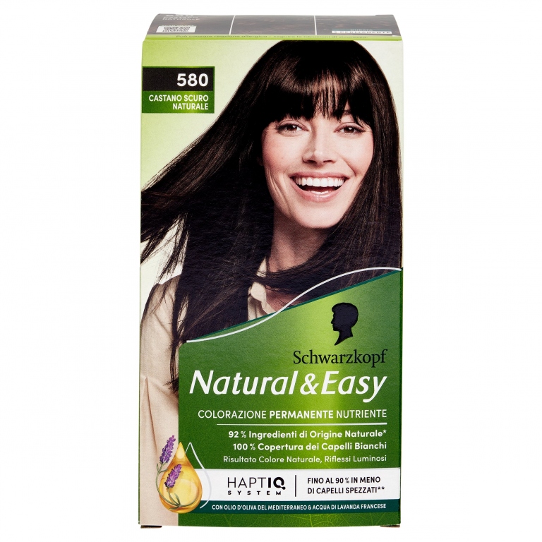 SCHWARZKOPF NATURAL&EASY 580 CASTANO NATURALE