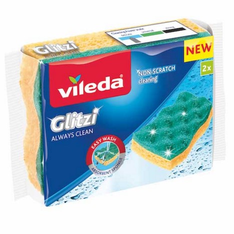 VILEDA SPUGNA GLITZ ALWAYS CLEAN PZ.2