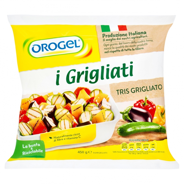 TRIS GRIGLIATO OROGEL GR.450