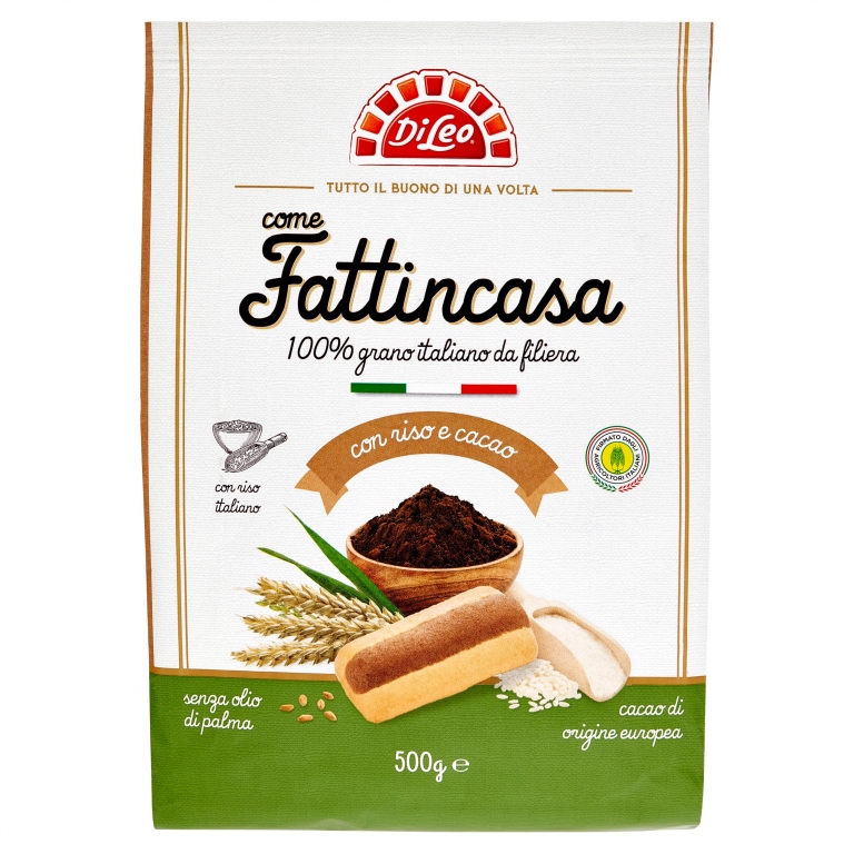 BISC.DI LEO FATTINCASA CON RISO E CACAO GR.500    