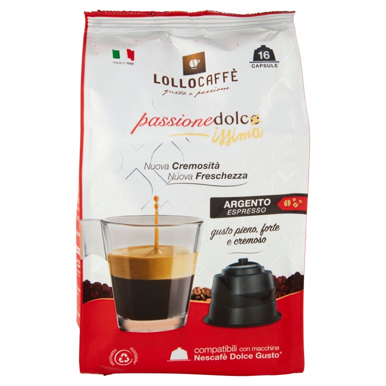 CAFFE' LOLLO CAPS DOLCEGUSTO X16PZ ARGENTO        