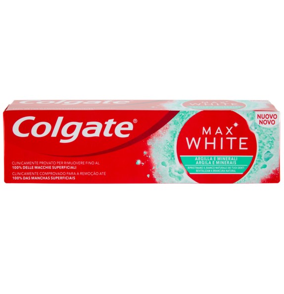 DENT.COLGATE MAX WHITE ARGILLA ML.75