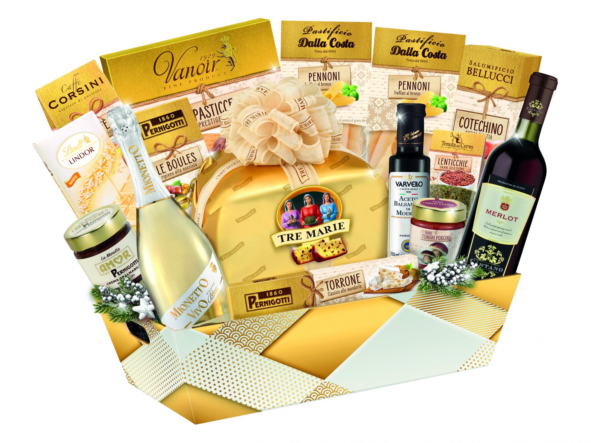 CONFEZ.CESTO LE CADEAU BIANCO NATALE X16 PZ