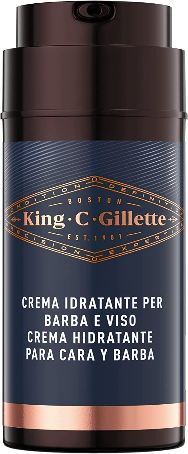 GILLETTE KING C CREMA IDRATANTE BARBA E VISO 100ML De Caprio