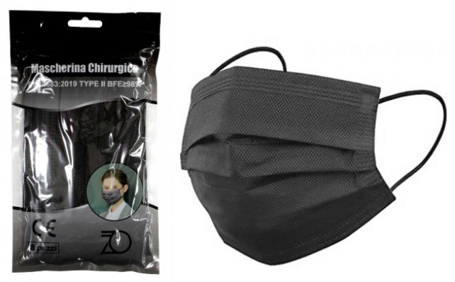 MASCHERINE CHIRURGICHE PZ.8 NERE