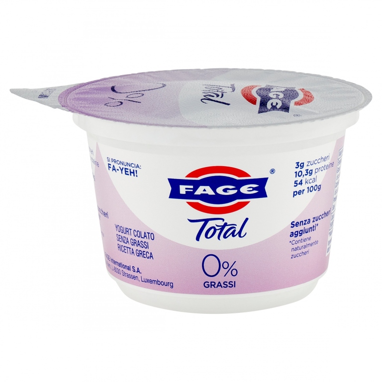 FAGE TOTAL 0% GRASSI 150 G