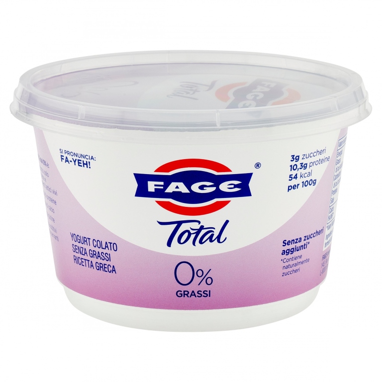 FAGE TOTAL 0% GRASSI 450 G