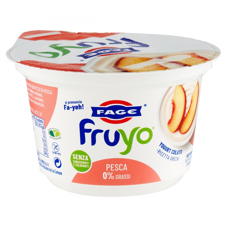 FAGE FRUYO PESCA 0% GRASSI 170 G