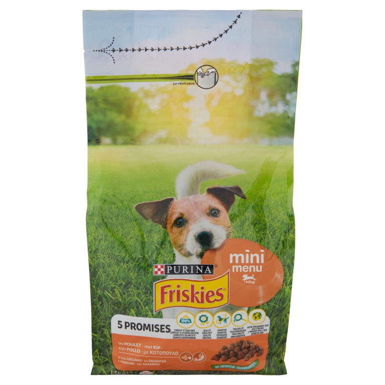 FRISKIES CANE SECCO KG.1,5 MINI MENU' POLLO