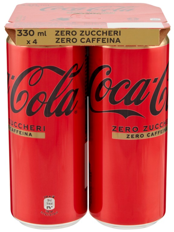 COCA COLA ZERO S/CAFF. LATTINA SLEEK CL33X24      