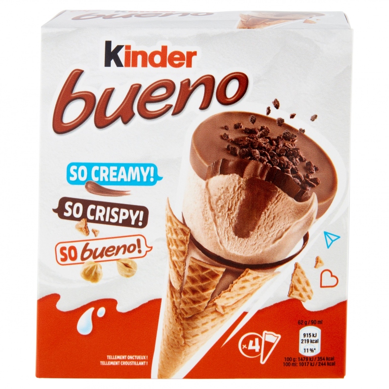 GELATO KINDER BUENO CONO CLASSICO T(1X4) 248 G